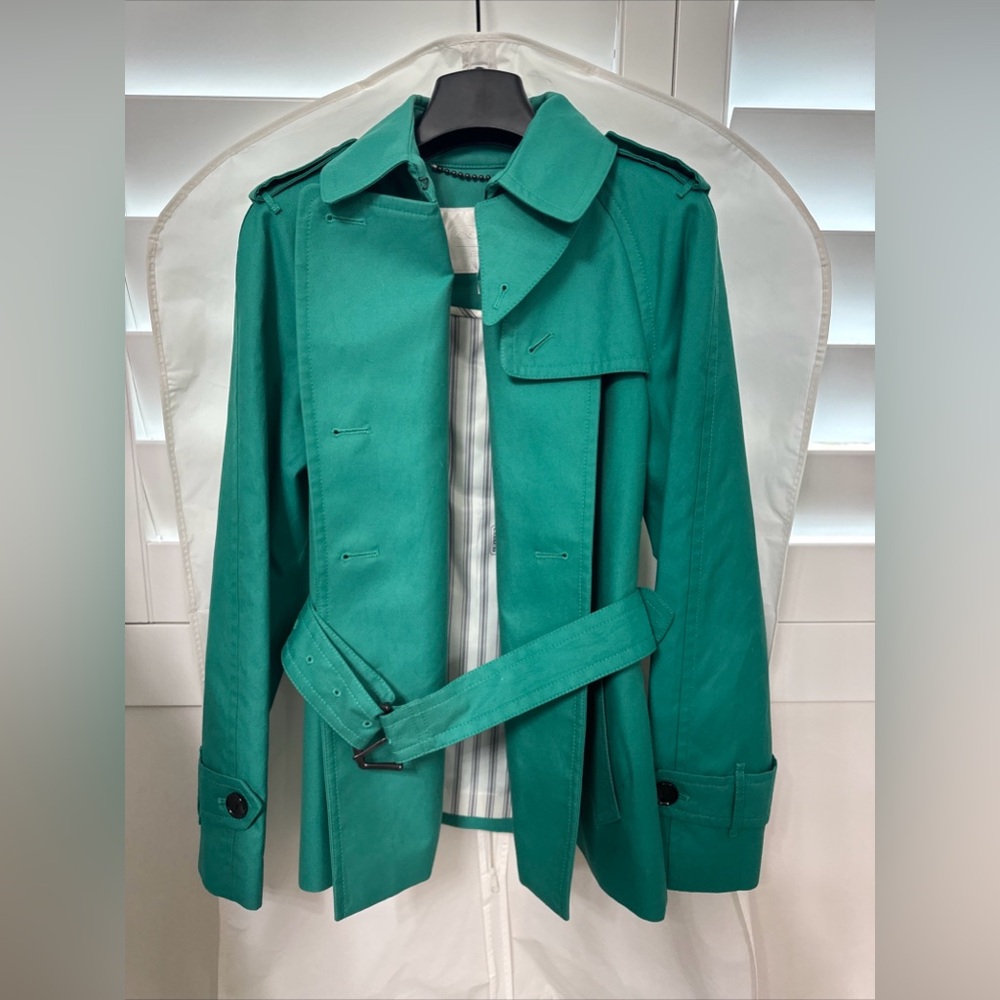 Coach women’s double breasted trench coat w/ dust cover